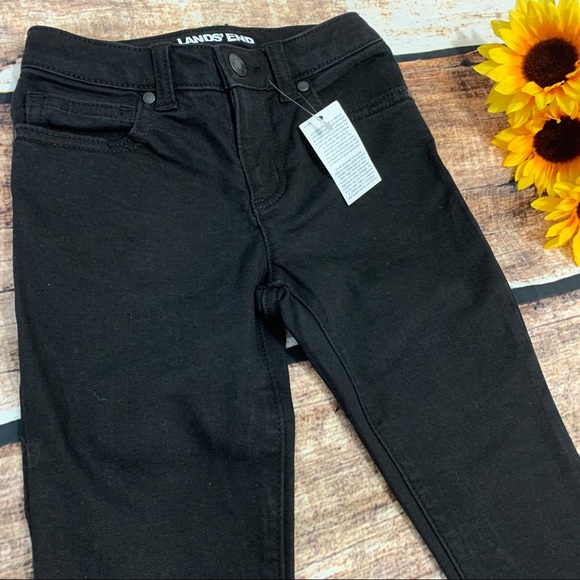 Girls black jeans by Lands’ End are NWT. Size 7 S - Picture 4 of 9